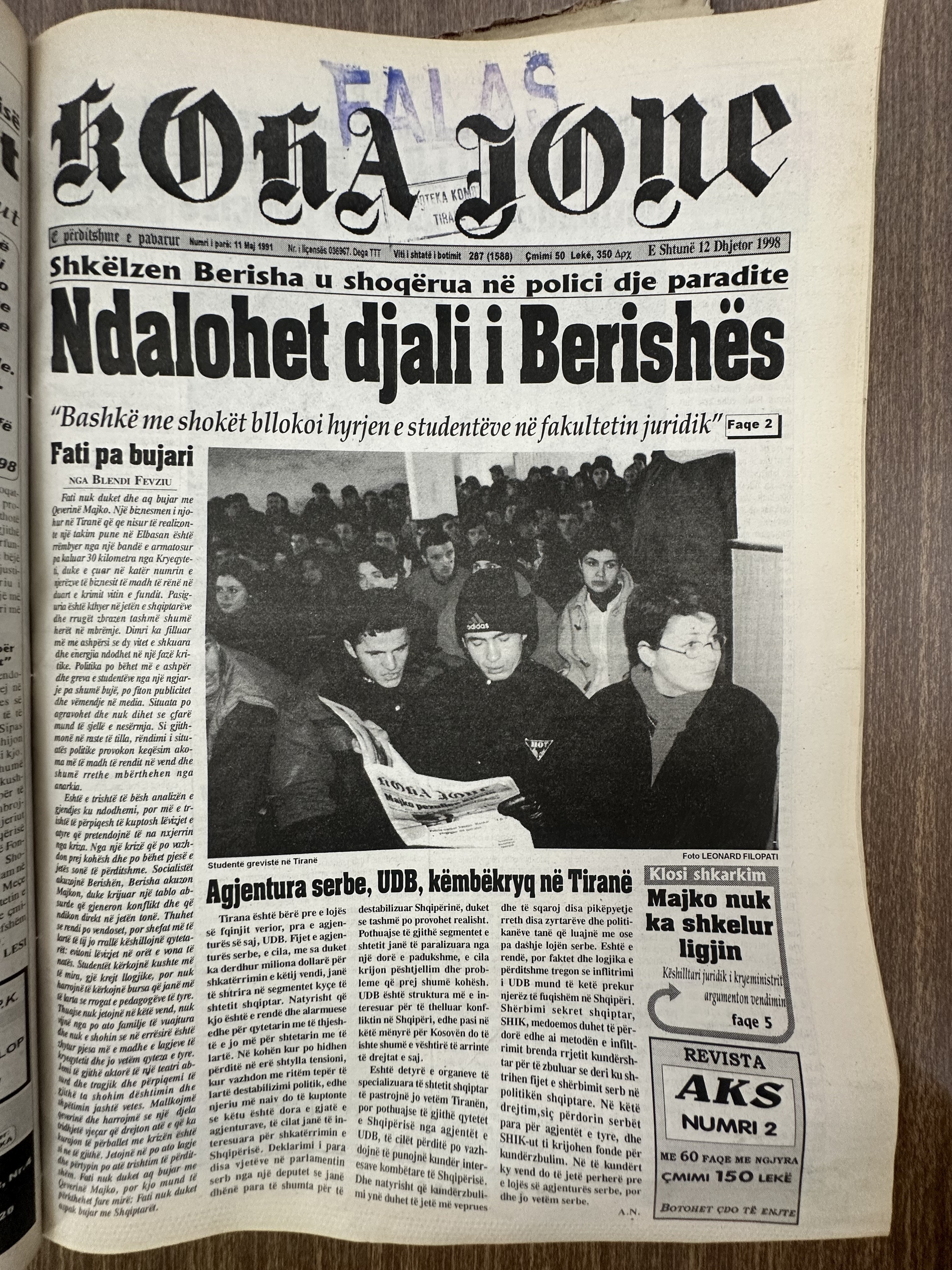 Koha Jonë 1998-12-12
